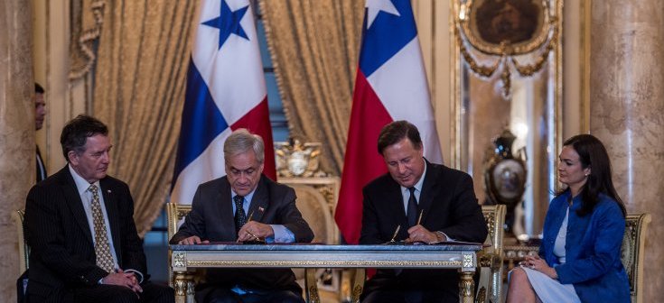 Chile firma acuerdos con Costa Rica y Panamá en el marco de la visita del Presidente Sebastián Piñera