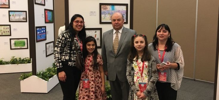 Niñas chilenas son premiadas en México