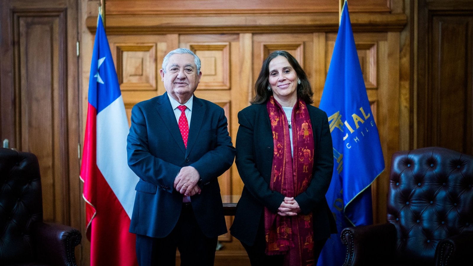 Ministra Antonia Urrejola sostiene encuentro con el Presidente de la Corte Suprema