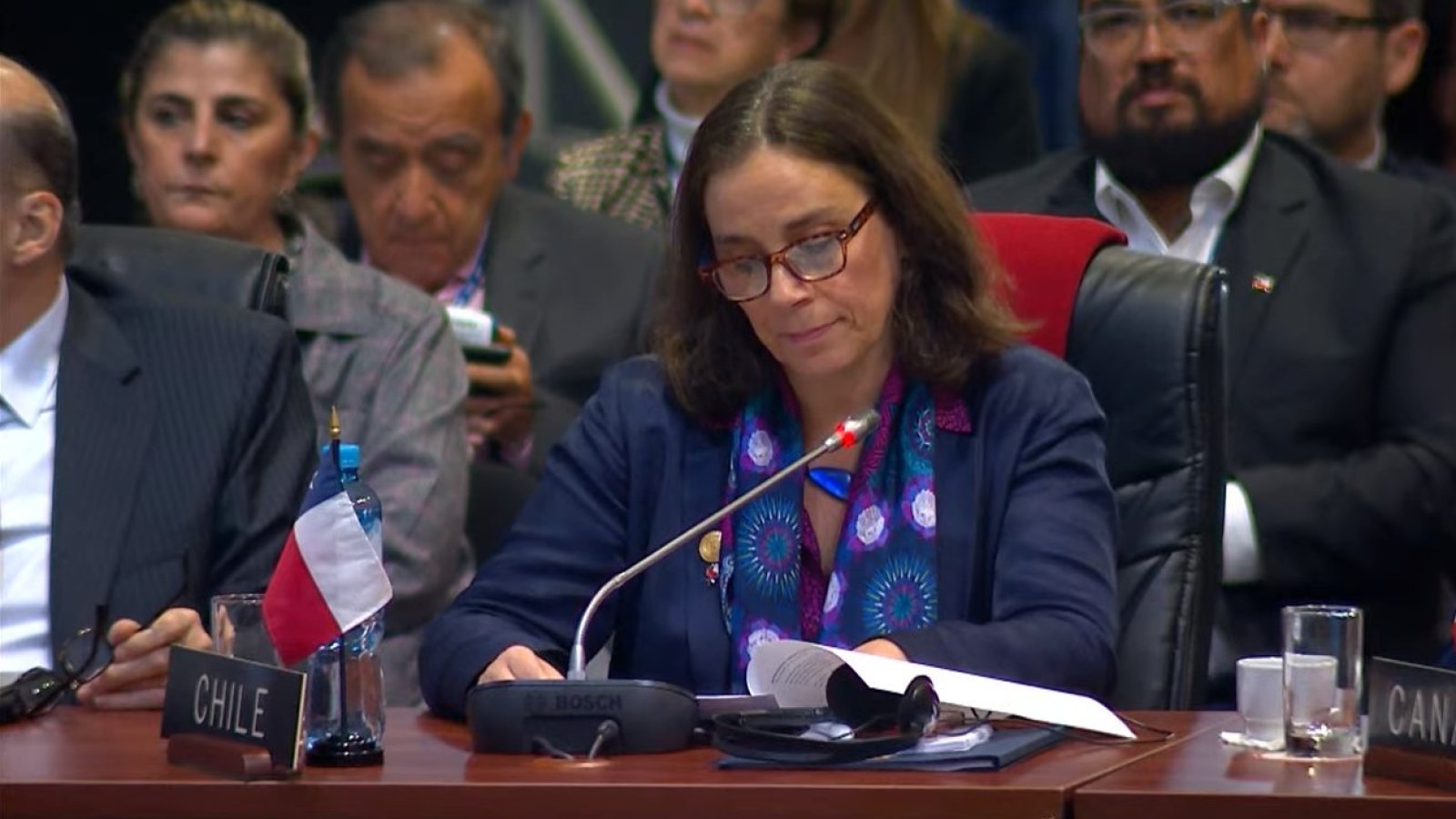 Canciller Antonia Urrejola insta al fortalecimiento de la democracia regional ante la OEA: “Declaramos nuestra voluntad de ser constructores de puentes”