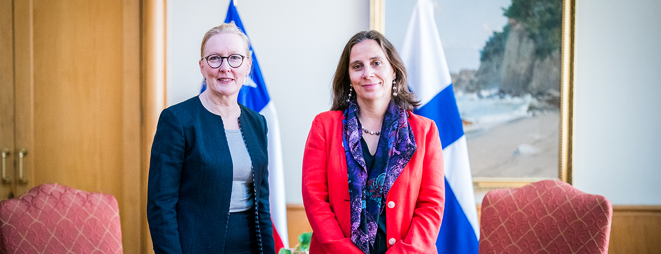 Canciller Antonia Urrejola se reúne con Embajadores de Suecia, Finlandia, Egipto, Arabia Saudita e Israel