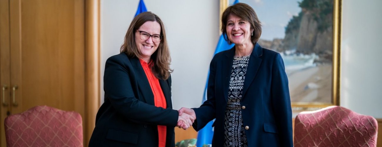 Canciller (s) Ximena Fuentes se reúne con Directora Regional Adjunta de ONU Mujeres