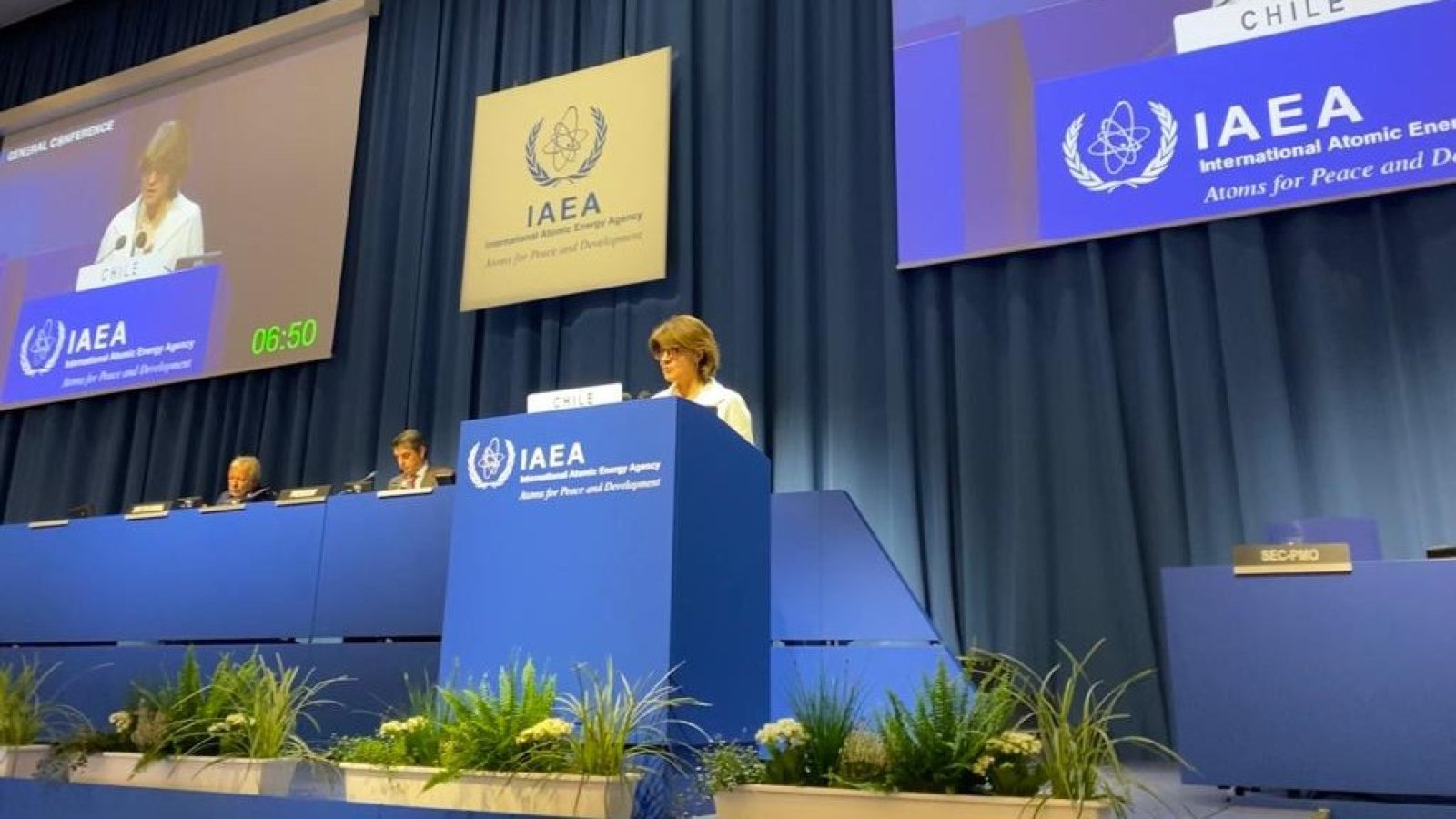 Subsecretaria reitera el compromiso de Chile con el desarme y la no proliferación de armas nucleares en Conferencia General del Organismo Internacional de Energía Atómica