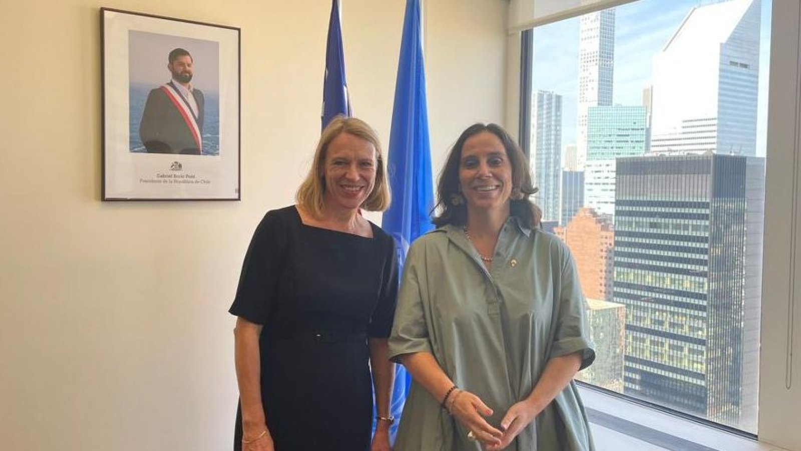 Foco en medio ambiente y derechos humanos: Canciller Antonia Urrejola se reúne con su par de Noruega y Amnistía Internacional