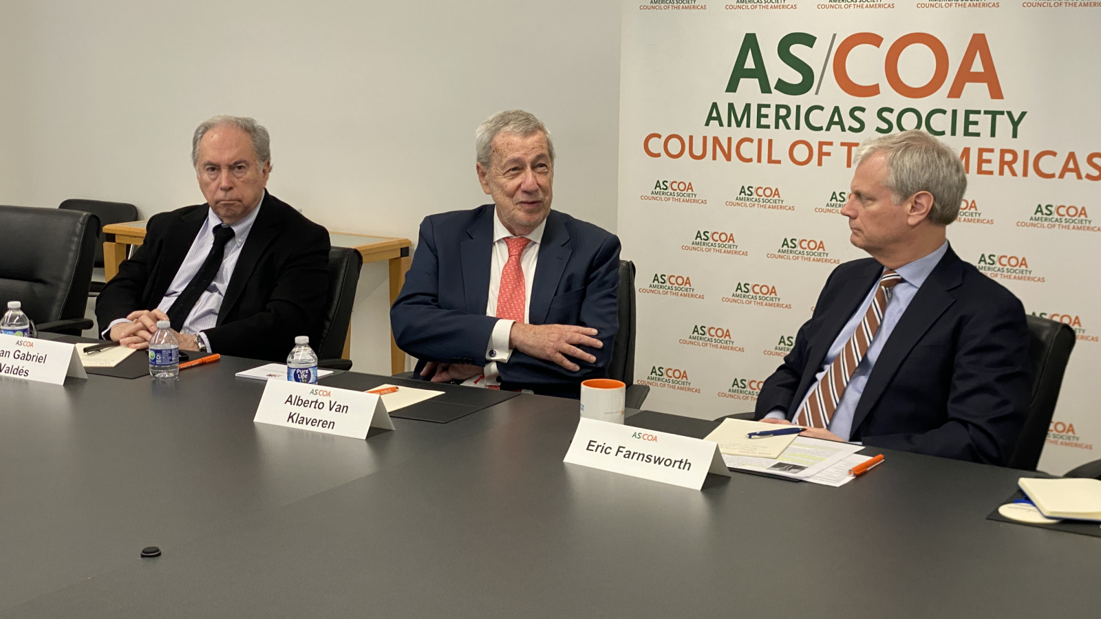 Canciller se reúne con el Council of the Americas