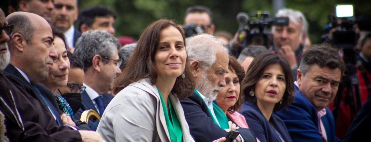 Canciller Antonia Urrejola participa en la inauguración de la estatua del ex Presidente Patricio Aylwin