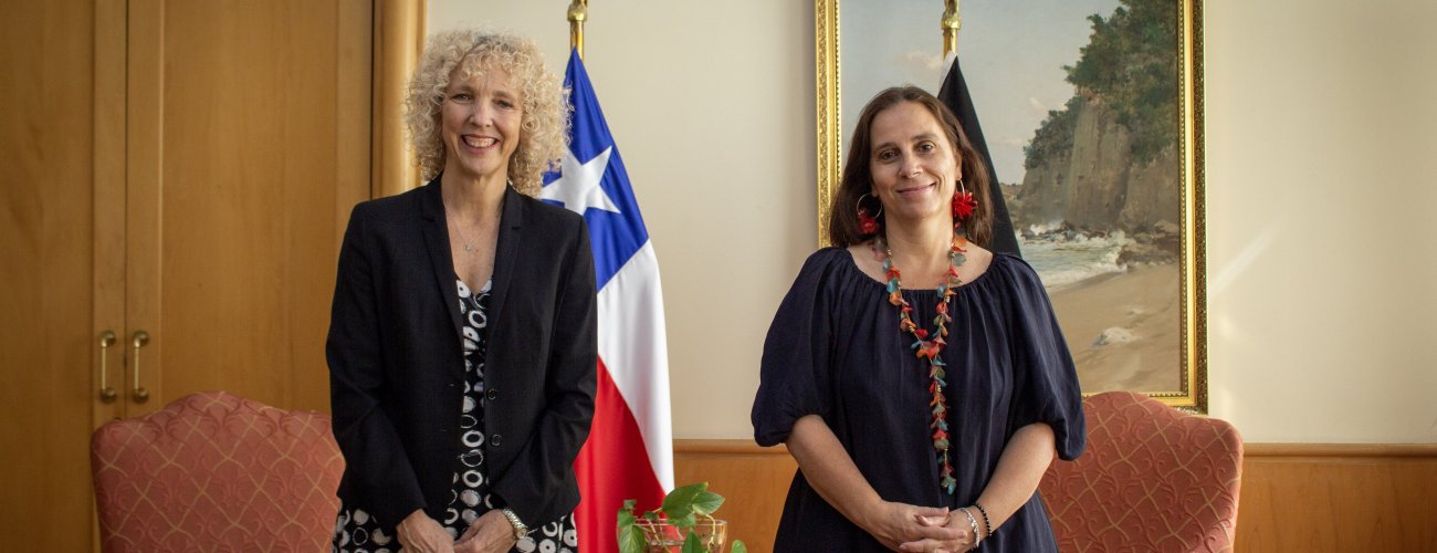 Ministra Antonia Urrejola se reúne con la Secretaria de Estado de Asuntos Exteriores y Enviada Especial para la Acción Climática de Alemania