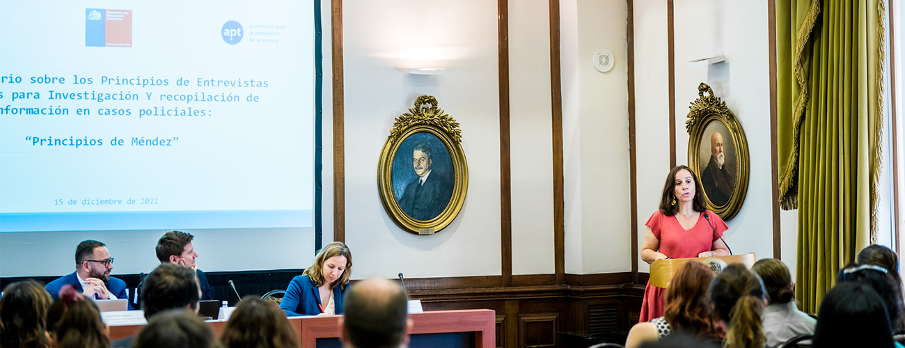 Canciller Antonia Urrejola participa en conversatorio sobre Principios de Méndez