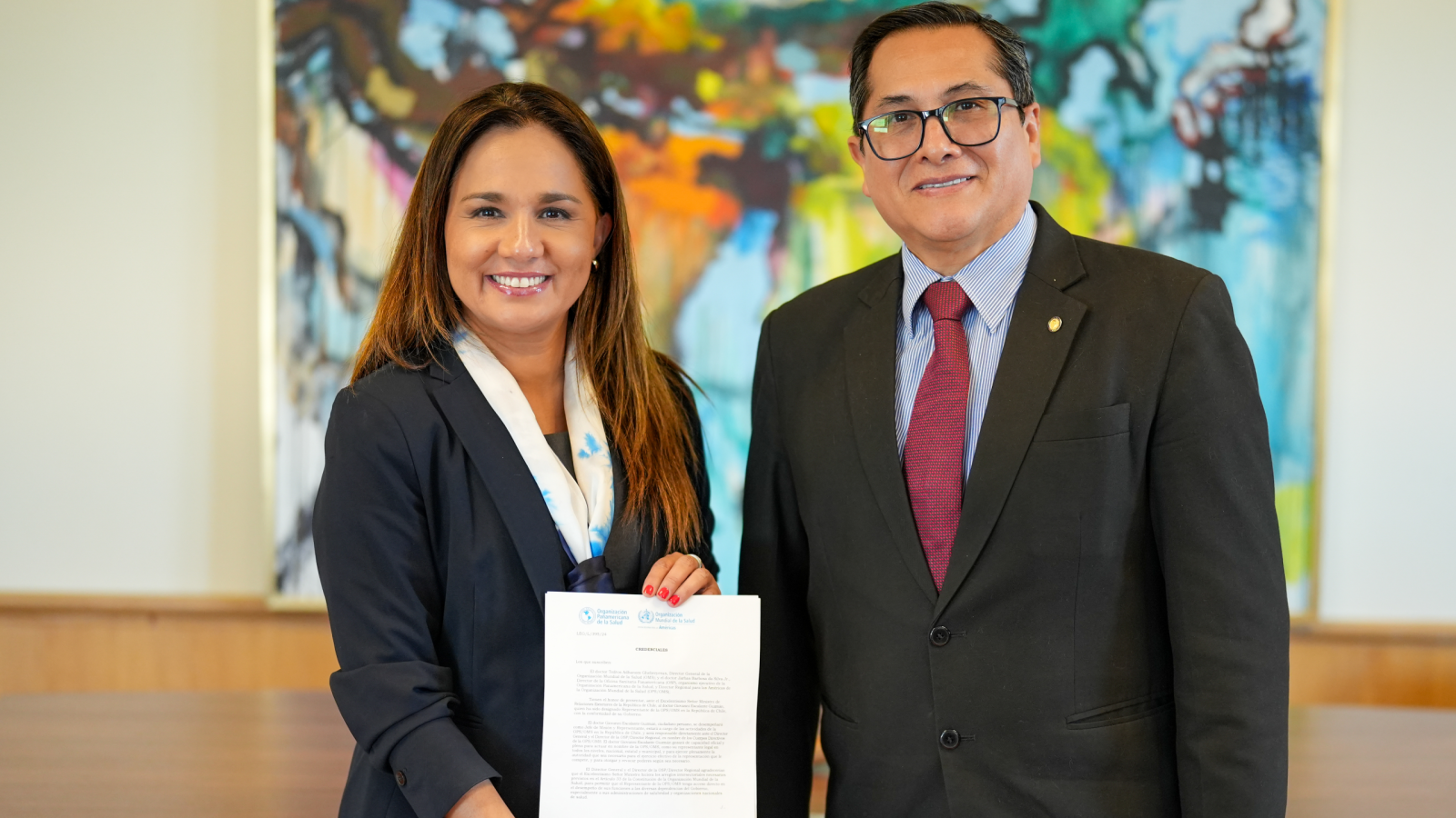 Canciller (s) se reúne con representante de la OPS/OMS en Chile