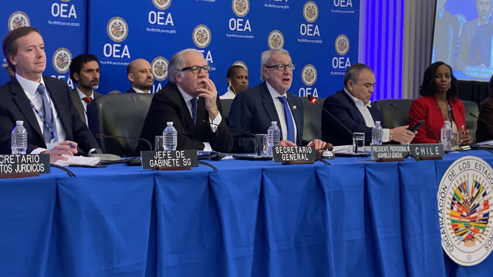 Canciller preside Asamblea General extraordinaria de la OEA que eligió a Albert Ramdin como su nuevo secretario general