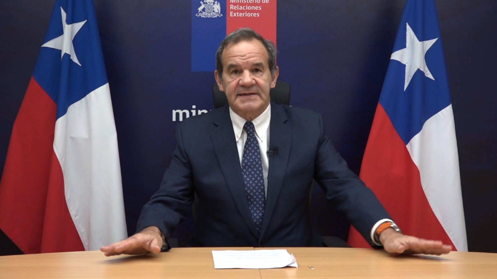 Ministro Allamand refuerza compromiso ambiental de Chile ante cancilleres de la Alianza por el Multilateralismo