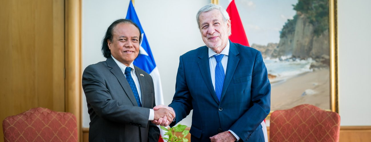 Canciller sostiene audiencia con embajador de Indonesia al término de sus funciones