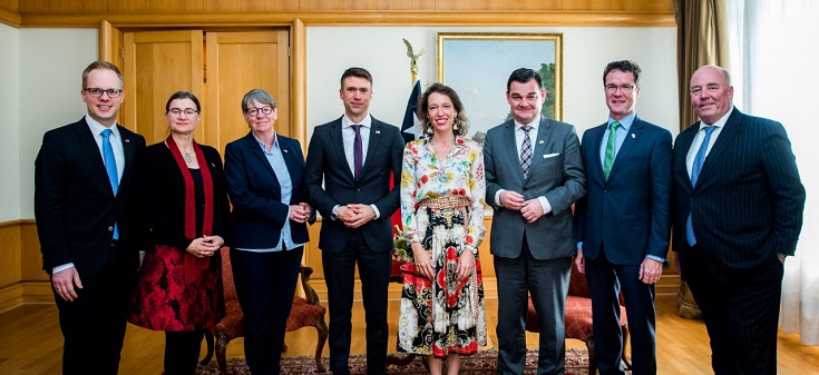 Ministra (s), Carolina Valdivia, recibió a parlamentarios miembros del Grupo Alemania – Cono Sur del Bundestag