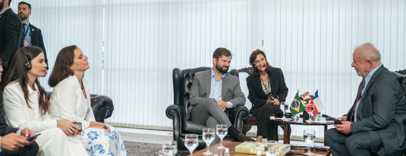 Ministra Antonia Urrejola acompaña al Presidente Gabriel Boric en reunión con su par de Brasil, Lula Da Silva