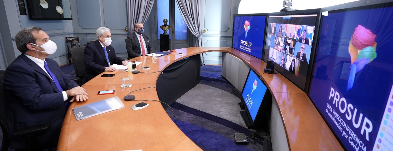 Canciller participa junto a Presidente en Cuarta Reunión de Prosur por Covid-19