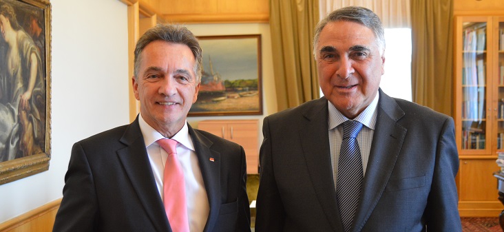 Canciller (s) Riveros recibió al Secretario de Estado del Ministerio Federal de Cooperación Económica y Desarrollo de Alemania