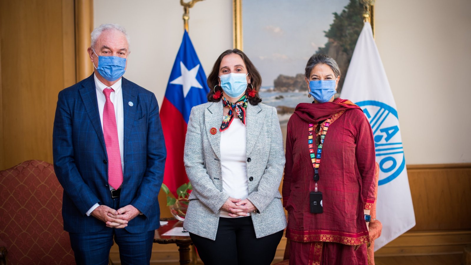 Ministra Antonia Urrejola se reúne con el representante regional de FAO