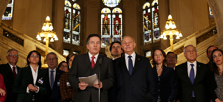 Ministro Ampuero califica como “macizo, contundente y demoledor” el cierre de los alegatos orales chilenos en La Haya
