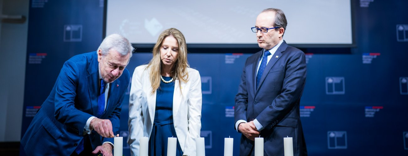 Canciller participa en ceremonia por el Día Internacional de Conmemoración en Memoria de las Víctimas del Holocausto