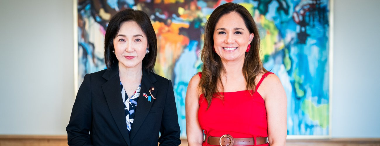 Subsecretaria Gloria de la Fuente se reúne con viceministra parlamentaria de Asuntos Exteriores de Japón