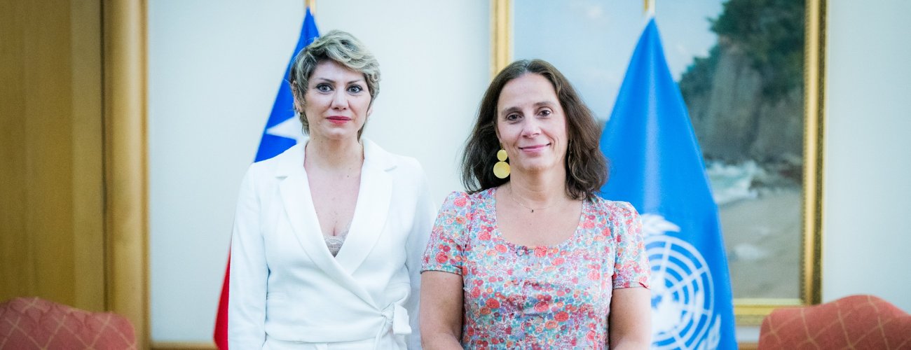 Ministra Antonia Urrejola se reúne con la representante regional de ACNUR