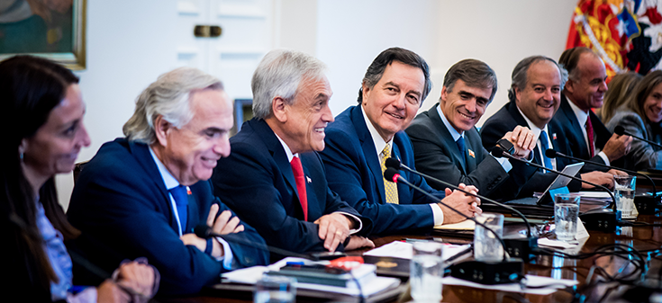 Canciller Ampuero participa en Consejo de Gabinete del Presidente Piñera