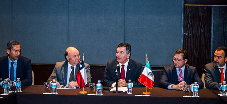 Canciller Ampuero se reunió con representantes de la Cámara México-Chilena de Comercio e Inversión