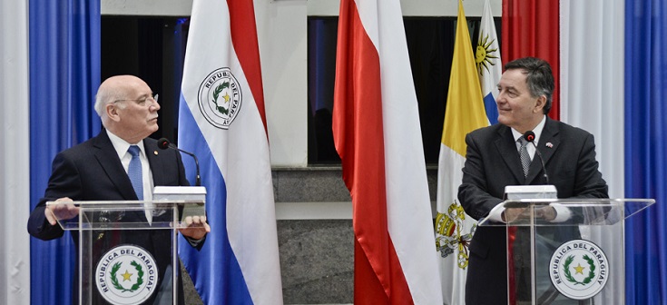 Canciller Ampuero realiza visita a Paraguay para avanzar en agenda bilateral