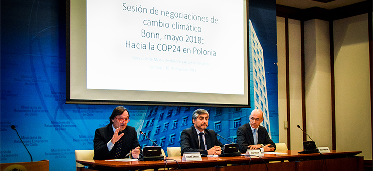 DIMA presentó los resultados de la negociación de Bonn sobre cambio climático y el trabajo de Chile en la materia