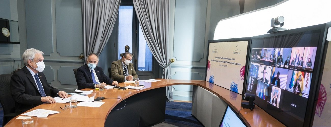 Canciller Ribera participa en cumbre virtual de Mercosur