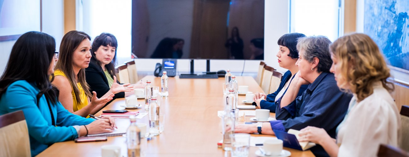 Ministra (s) se reúne con representantes del grupo Mujeres Chile-Bolivia