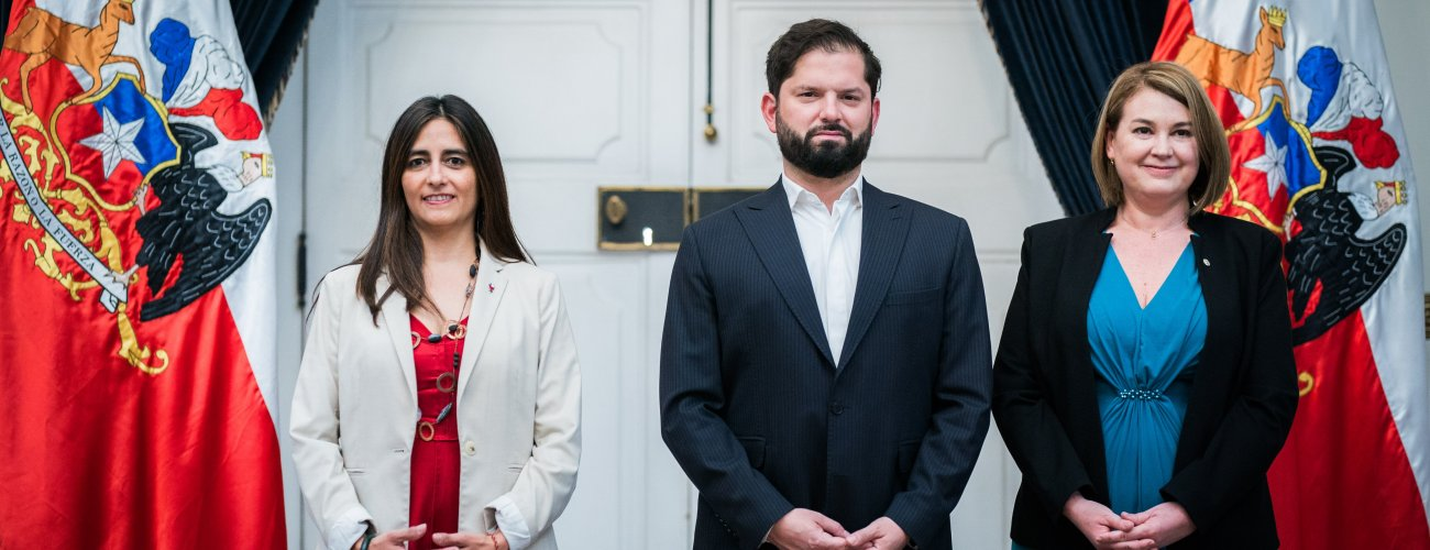 Canciller (s) Claudia Sanhueza acompaña al Presidente en recepción de cartas credenciales de nuevos embajadores y embajadoras