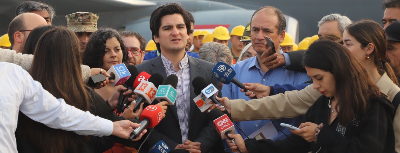 Gobierno recibe y agradece apoyo logístico enviado por México para combatir los incendios forestales que afectan a la zona centro-sur