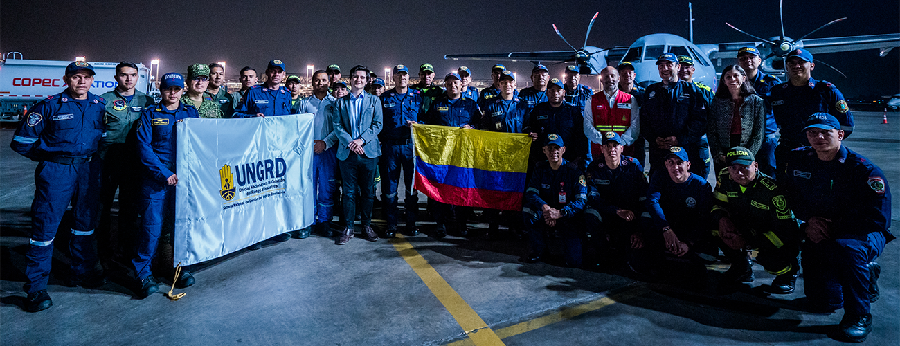 Canciller (s) recibe ayuda de Colombia para combatir incendios forestales