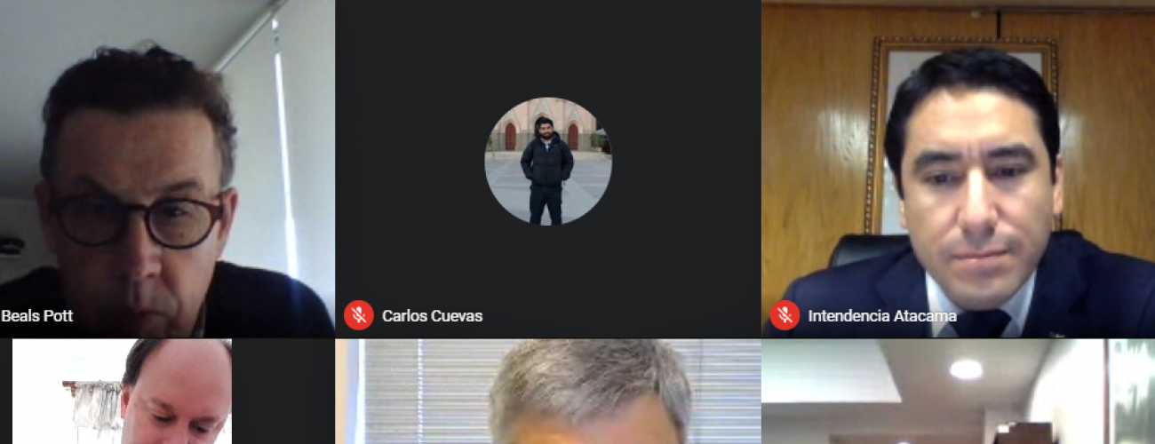 Directores de la Cancillería sostienen videoconferencia con Intendente de Atacama