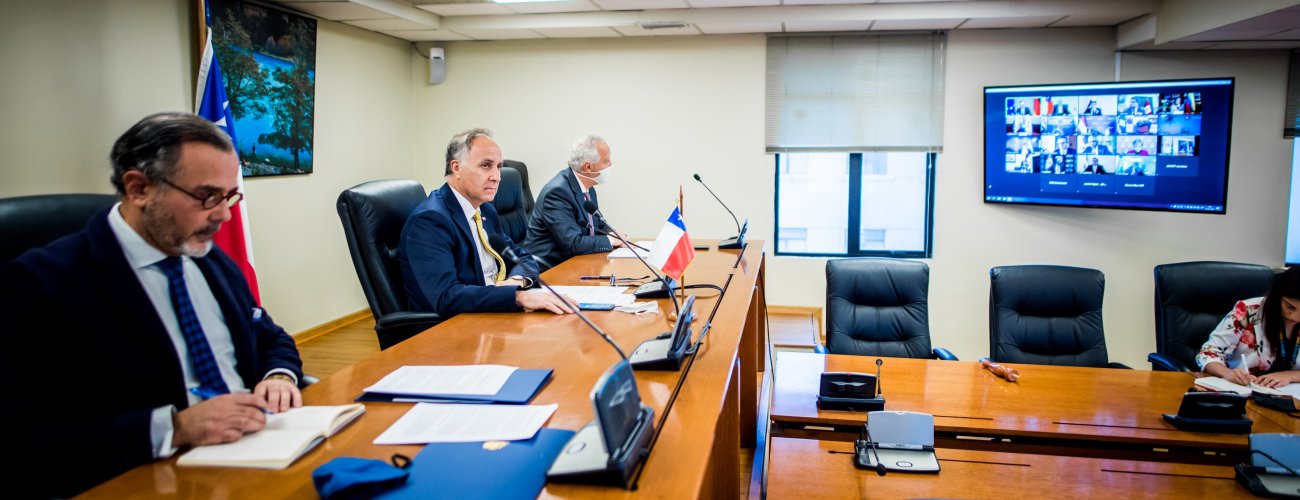 Canciller Ribera en encuentro con sus pares de la región y Alemania: “Quiero agradecer a todos los países que han colaborado con los transportes humanitarios”