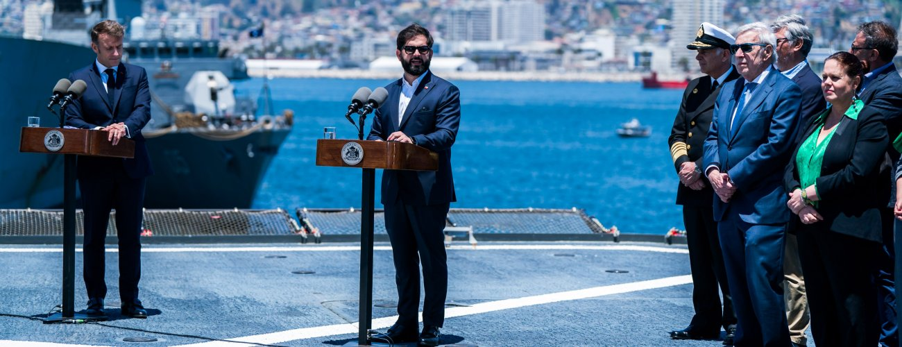 Chile y Francia refuerzan cooperación en asuntos oceánicos: Presidente Macron oficializa apoyo a Valparaíso como sede del BBNJ