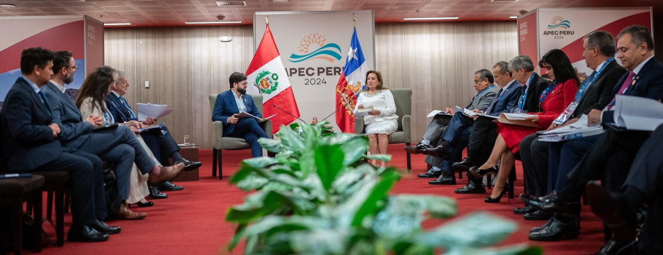 Canciller acompaña al Presidente de la República, Gabriel Boric Font, en reunión bilateral con su par de Perú, Dina Boluarte