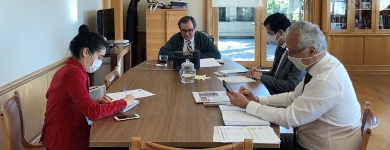 Subsecretario (s) conversa telefónicamente con Edita Hrdá