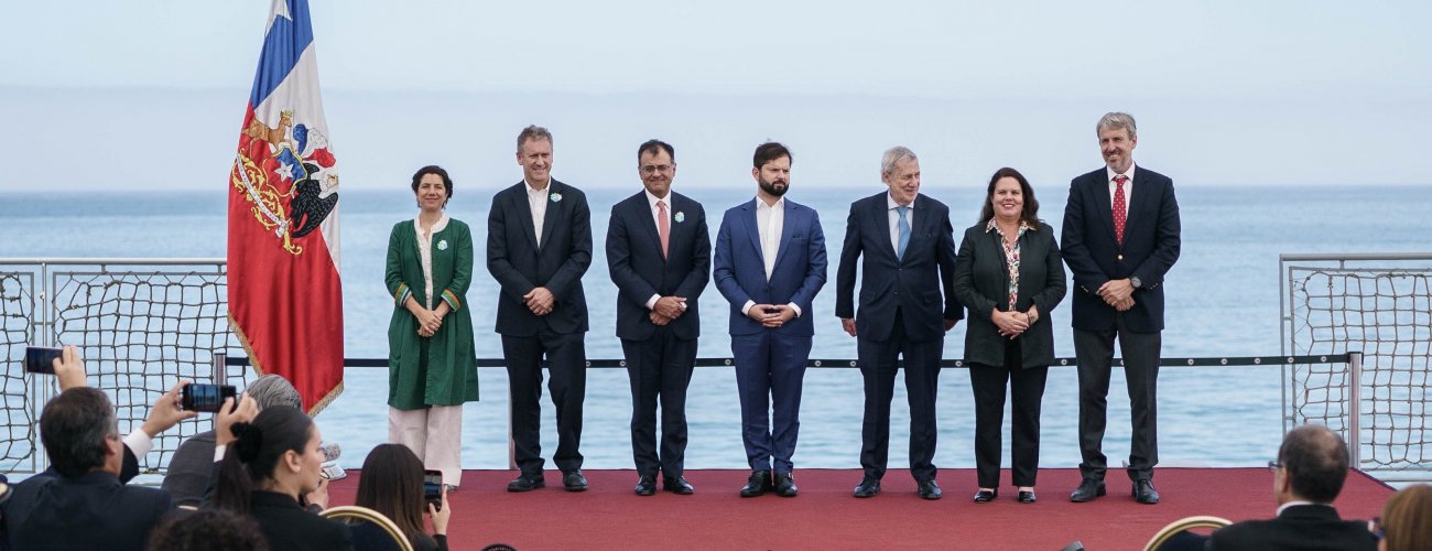 Canciller acompaña al Presidente Gabriel Boric en la presentación del proyecto Cable Humboldt, el primer cable submarino de fibra óptica entre Sudamérica y el Asia-Pacífico