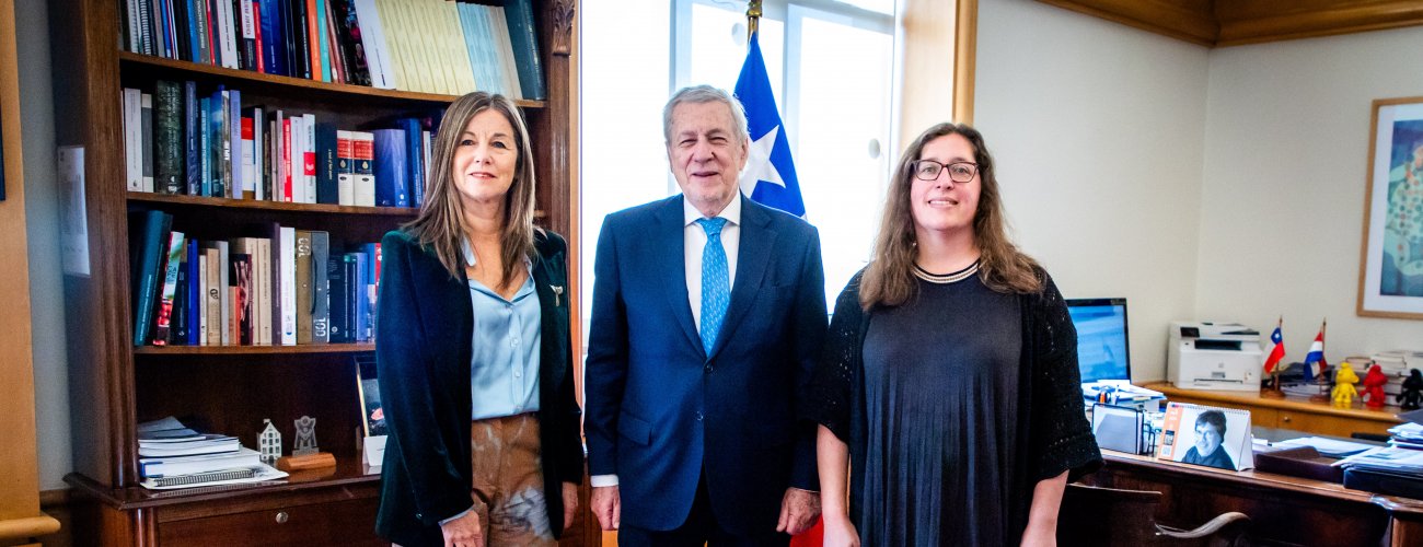 Canciller se reúne con la presidenta del Tribunal Constitucional