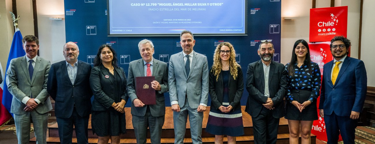 Canciller participa en firma de acta de entendimiento del Caso Nº 12.799 “Miguel Ángel Millar Silva y otros”