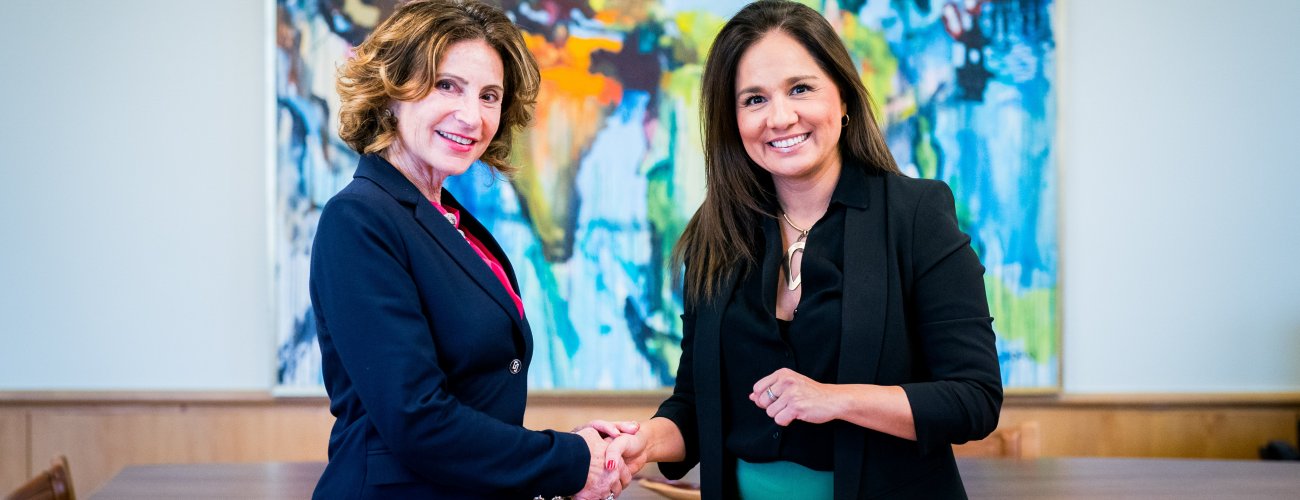 Canciller (s) recibió a la secretaria general de la Organización Internacional Ítalo-Latinoamericana