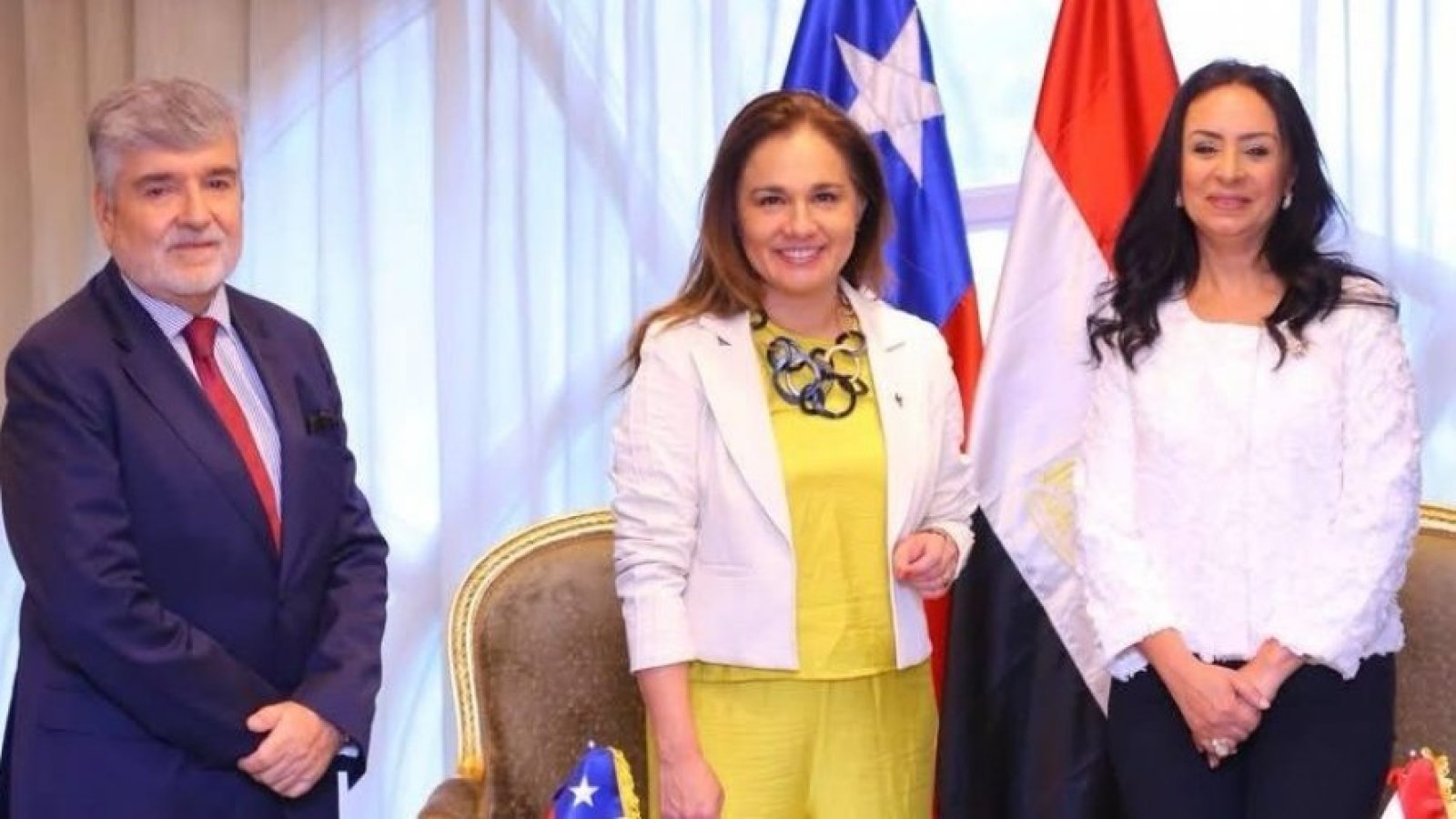Subsecretaria se reúne con ministra de Solidaridad Social de Egipto y con el secretario general de la Liga Árabe