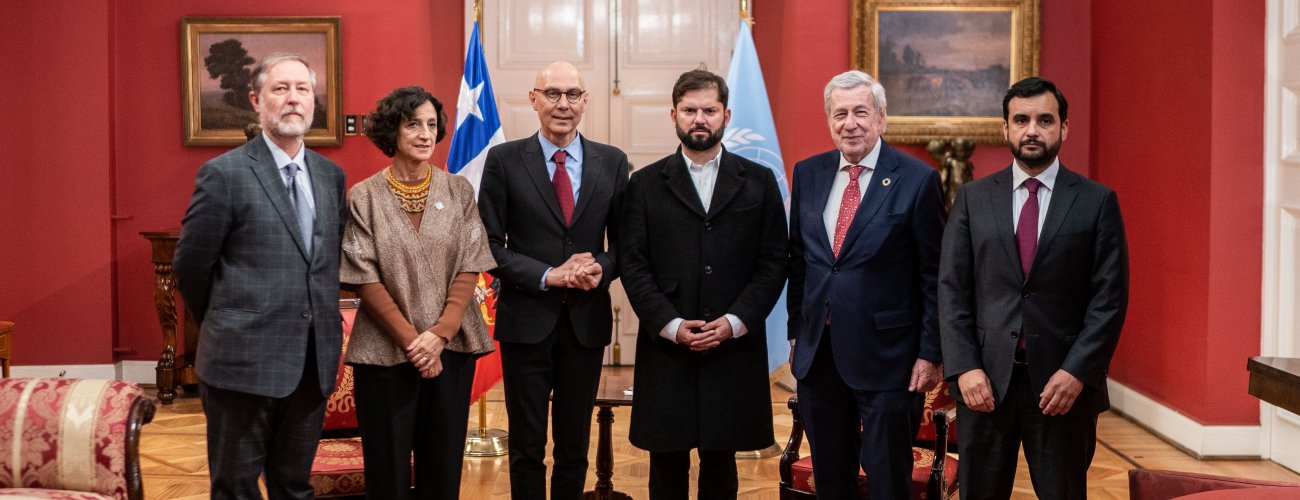 Canciller acompaña a Presidente en encuentro con el alto comisionado de Naciones Unidas para los Derechos Humanos