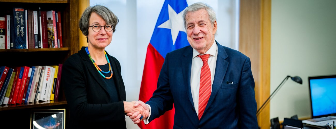 Canciller se reúne con la presidenta de la Fundación Heinrich Böll