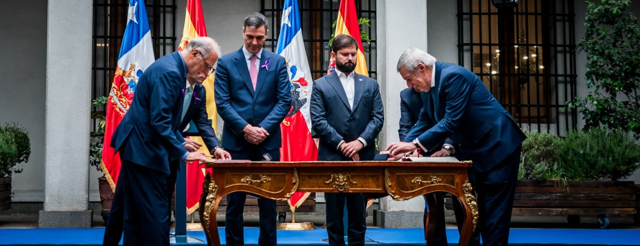 Canciller participa en visita oficial del Presidente del Gobierno de España a Chile