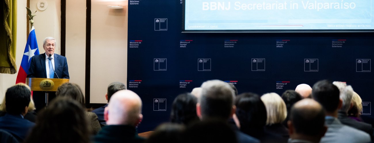 Canciller presenta al Cuerpo Diplomático propuesta para que Valparaíso sea sede de la Secretaría de BBNJ