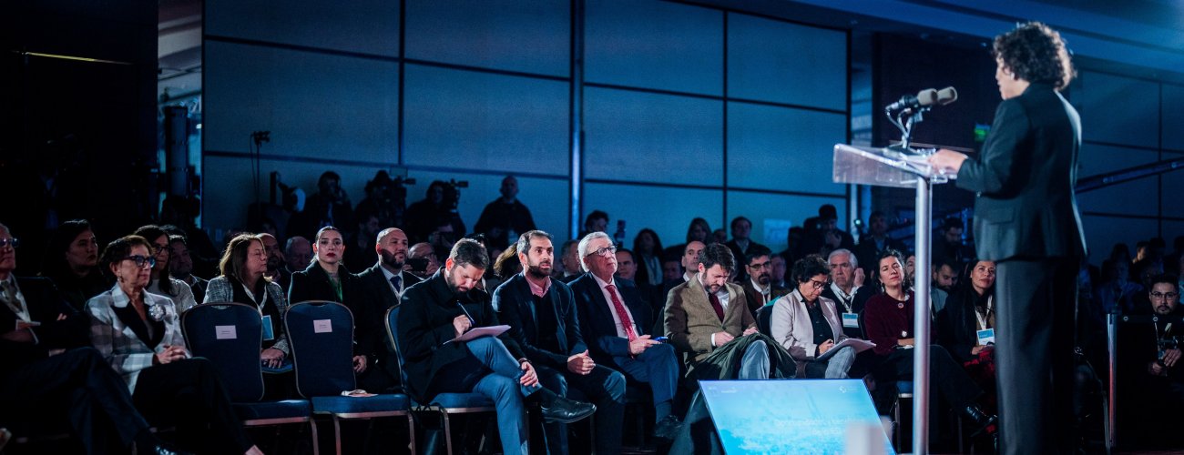 Canciller acompañó al Presidente Gabriel Boric en inauguración de la reunión anual de InvestChile