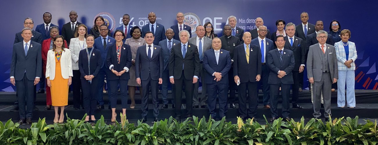 Canciller participa en la 54° Asamblea General de la Organización de los Estados Americanos